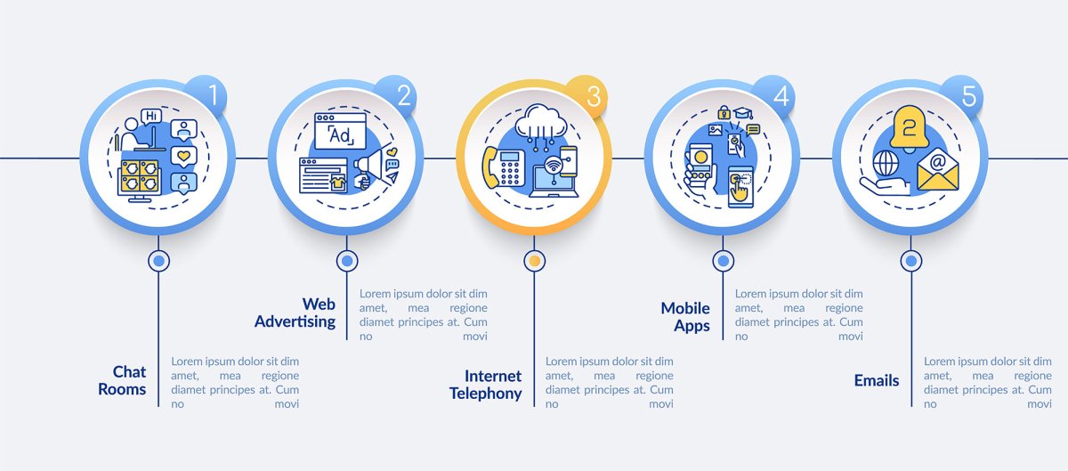 Social media vector infographic template bundle
