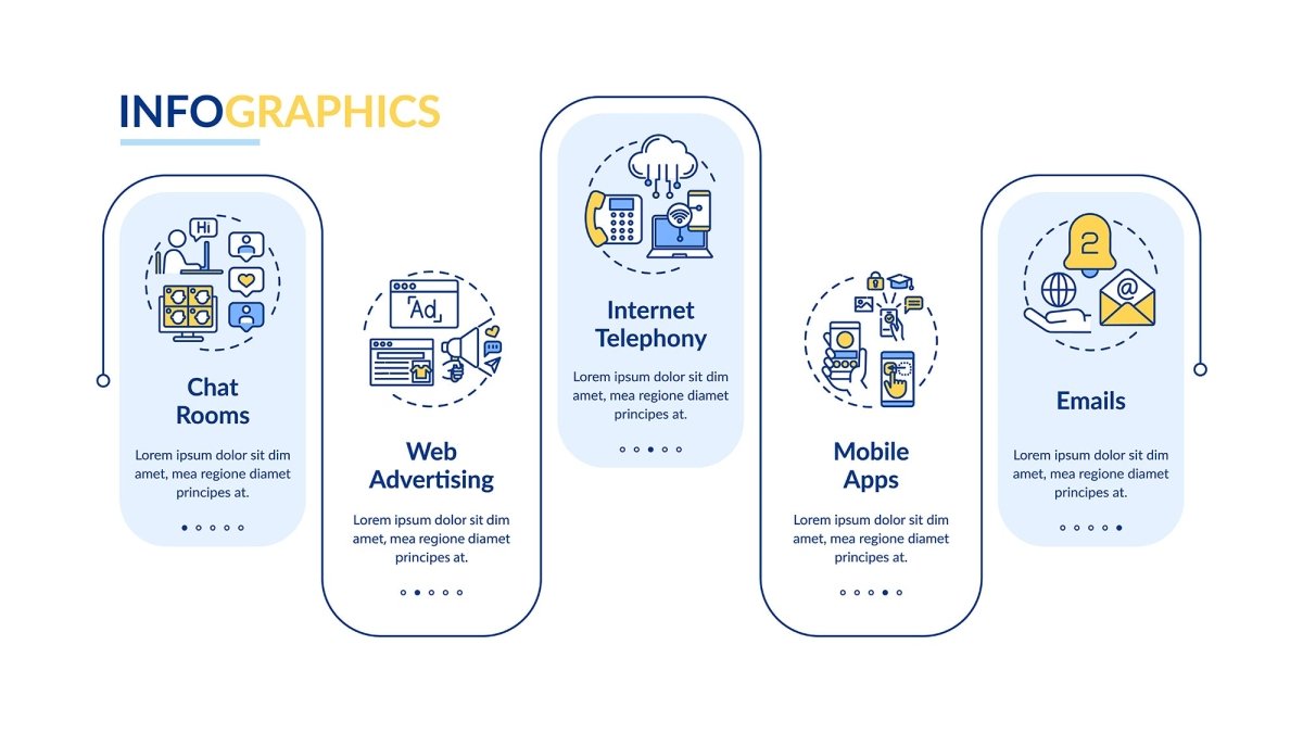 Social media vector infographic template bundle