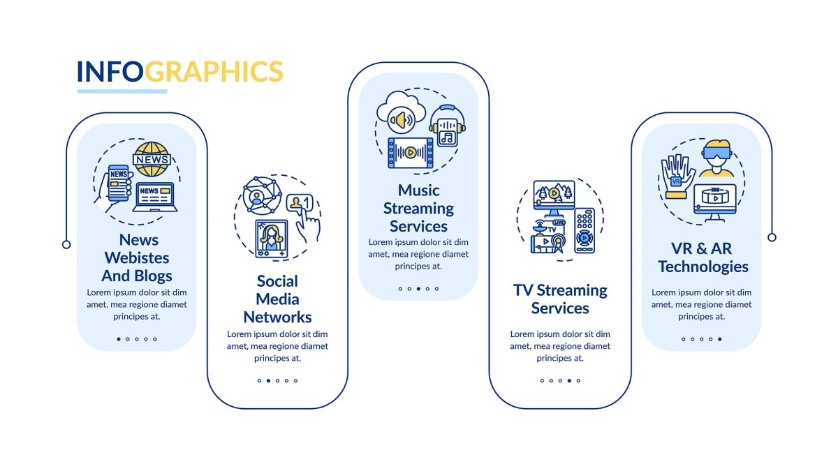 Social media vector infographic template bundle
