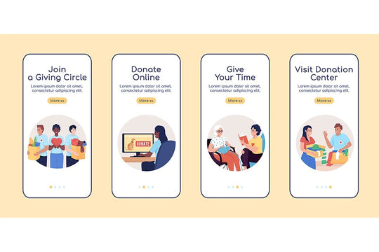 Social participation in charity template set