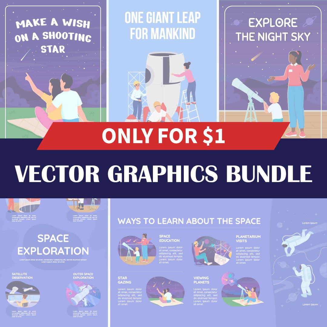 Space exploration color vector bundle