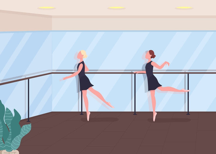 Space for sport flat color vector illustration bundle