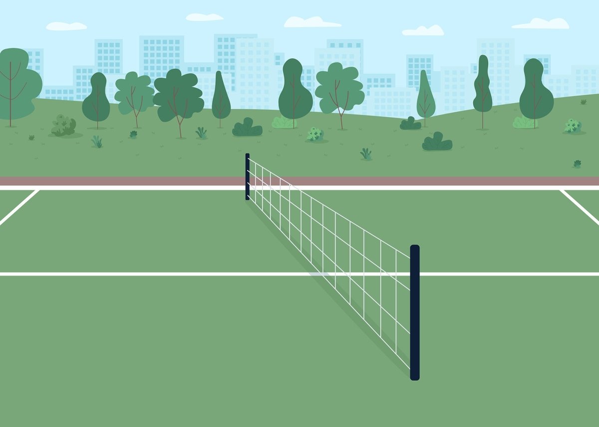 Space for sport flat color vector illustration bundle