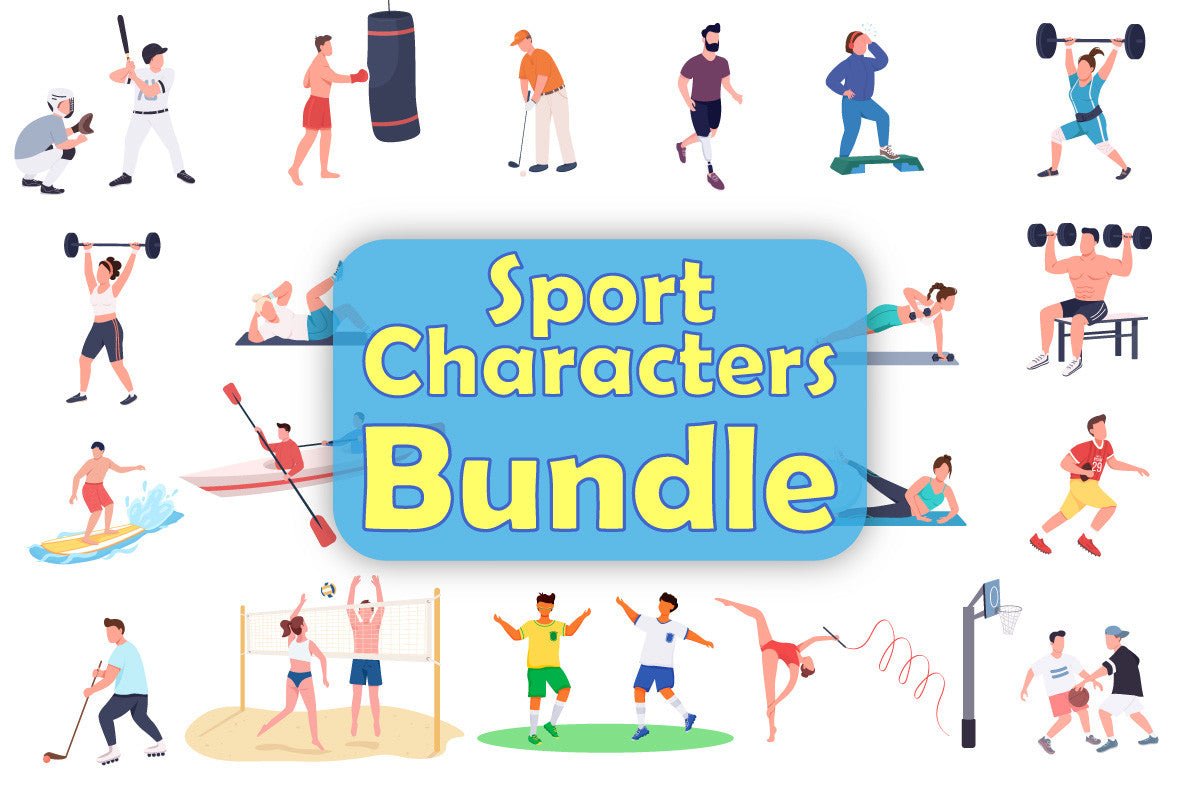 Sport characters bundle