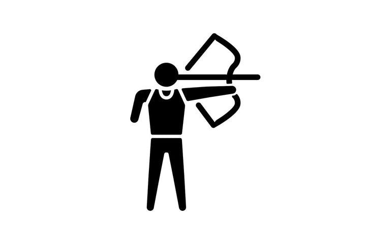 Sport competition black glyph icons set on white space