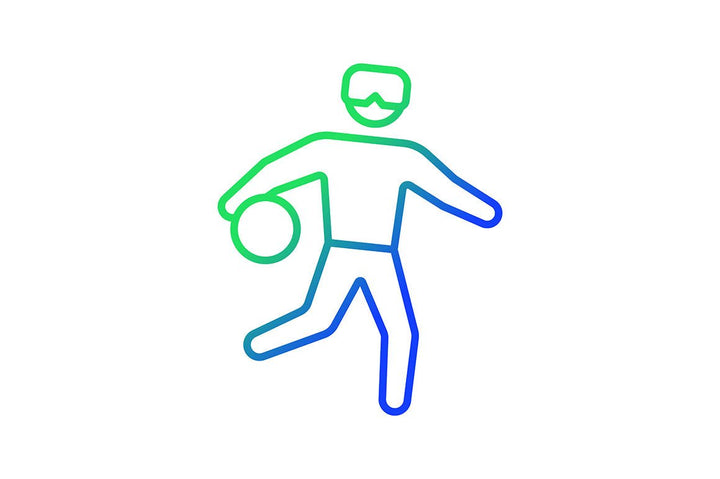 Sport competition gradient icons set for dark and light mode
