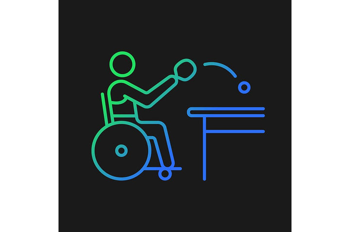 Sport competition gradient icons set for dark and light mode