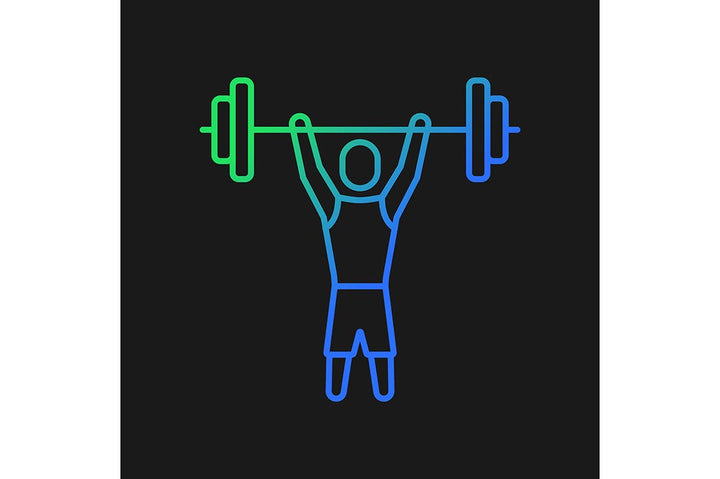Sport competition gradient icons set for dark and light mode
