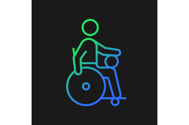 Sport competition gradient icons set for dark and light mode