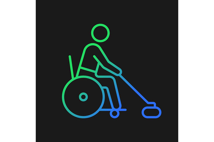Sport competition gradient icons set for dark and light mode
