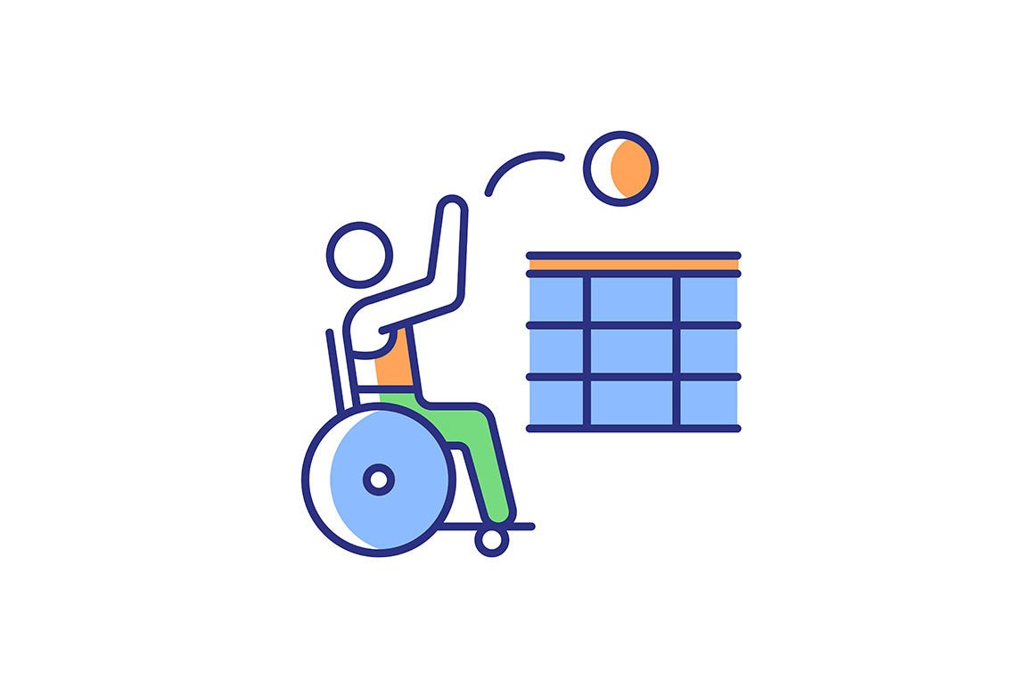 Sport competition RGB color icons set