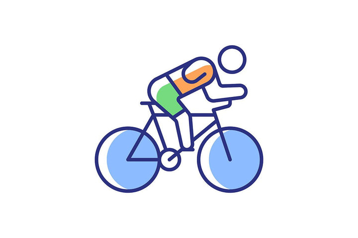Sport competition RGB color icons set