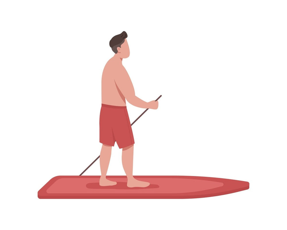 Sport players semi flat color vector character set