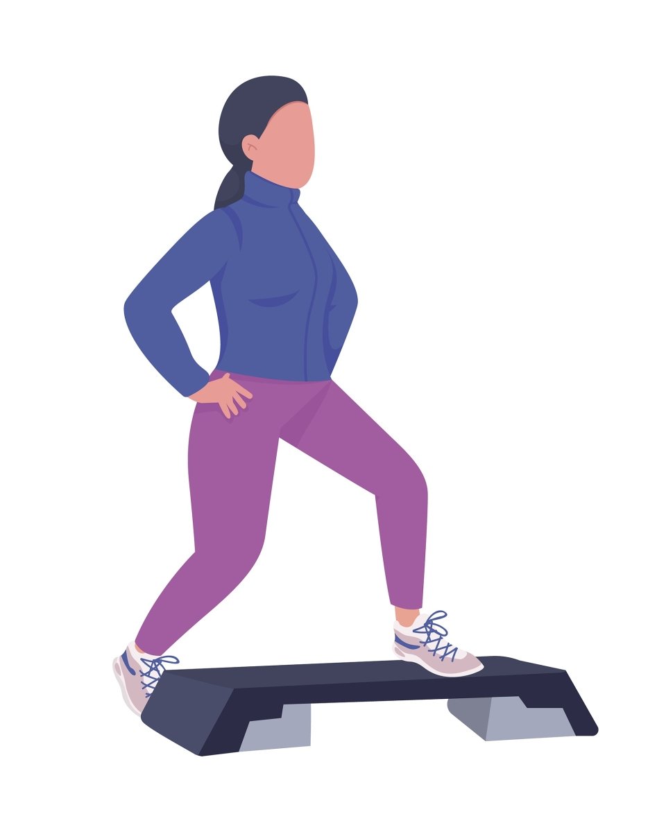 Sport players semi flat color vector character set
