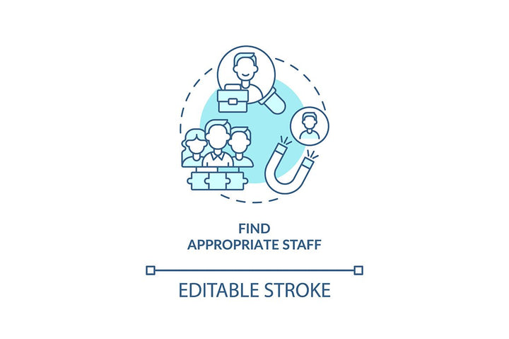 Startup launch blue concept icons set