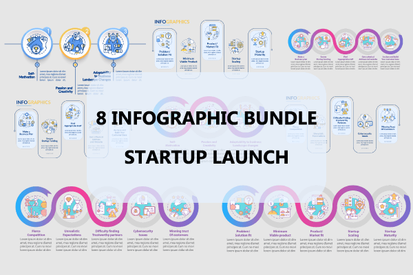 Startup Launch Infographic Bundle
