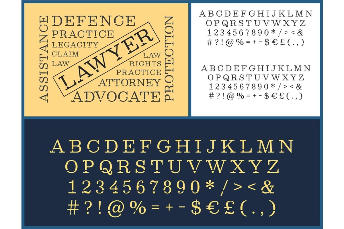 Style alphabet set. Vector decorative typography