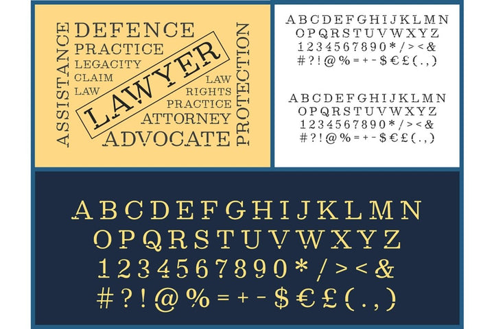 Style alphabet set. Vector decorative typography