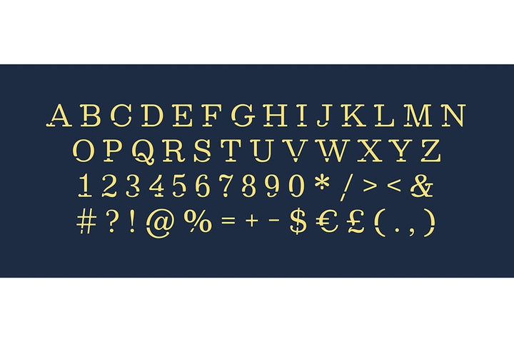 Style alphabet set. Vector decorative typography