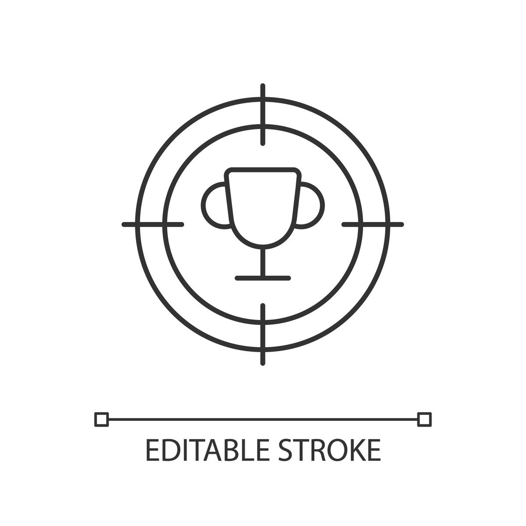 Supply chain management linear icons set