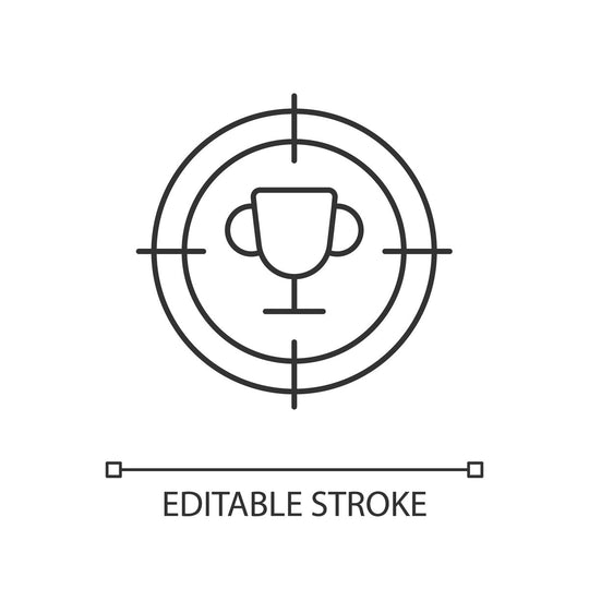 Supply chain management linear icons set