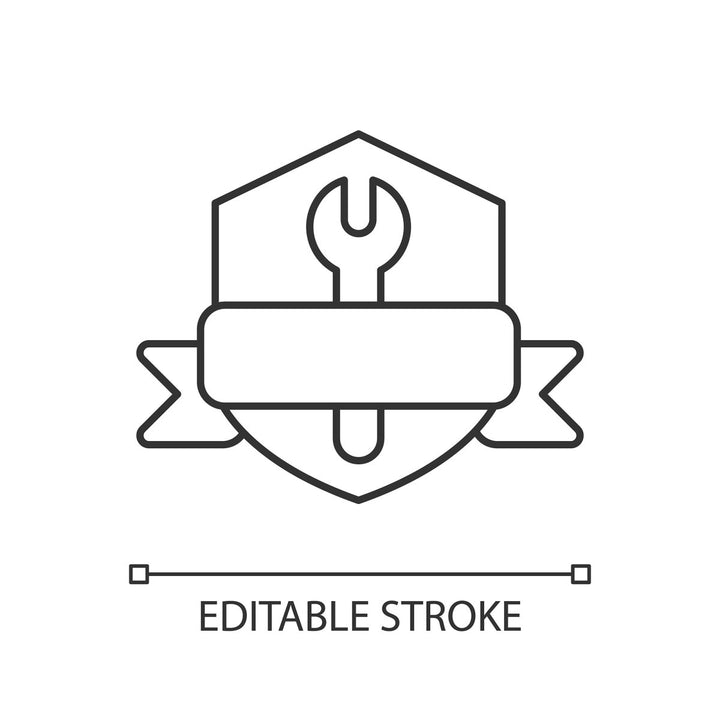 Supply chain management linear icons set