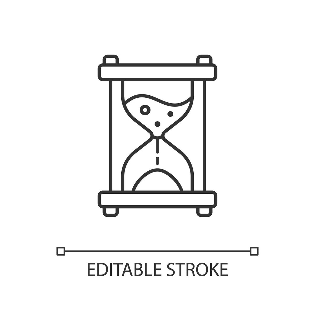 Supply chain management linear icons set