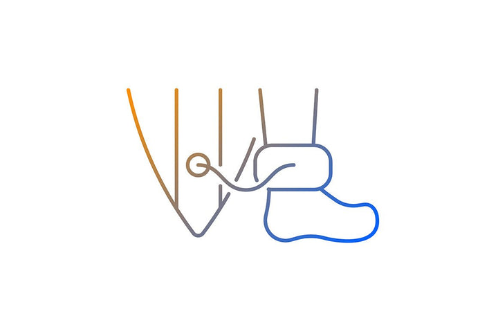 Surfing gradient linear vector icons set