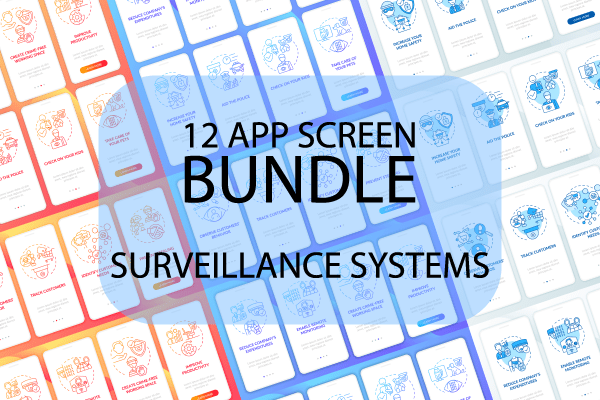 Surveillance Systems App Screen Bundle