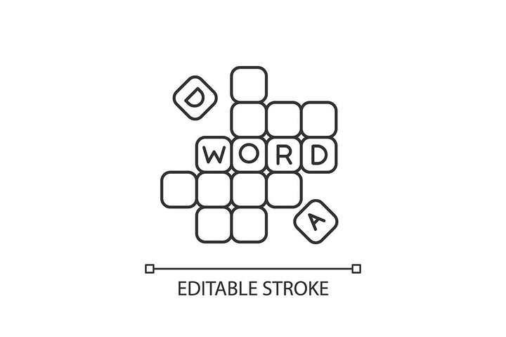 Table games pixel perfect linear icons set