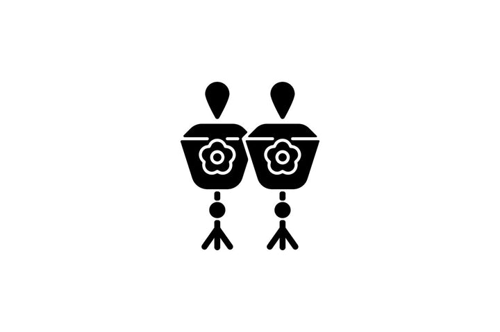 Taiwan black glyph icons set on white space