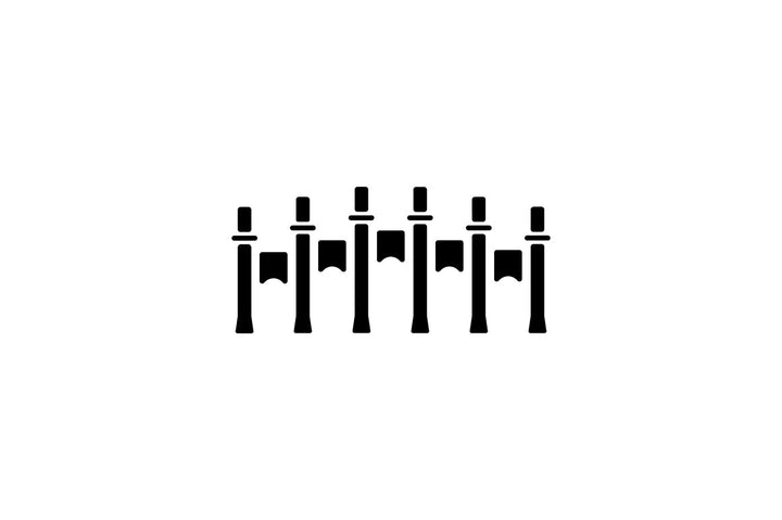 Taiwan black glyph icons set on white space