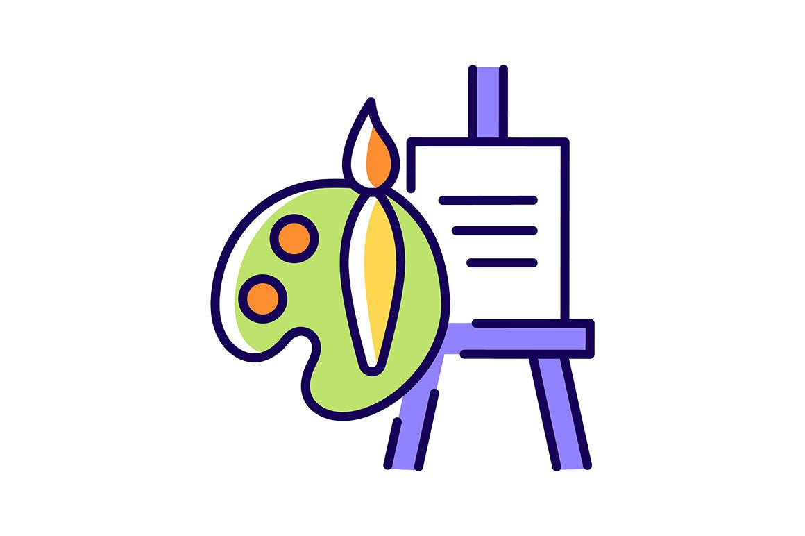 Talents and aptitudes RGB color icons set