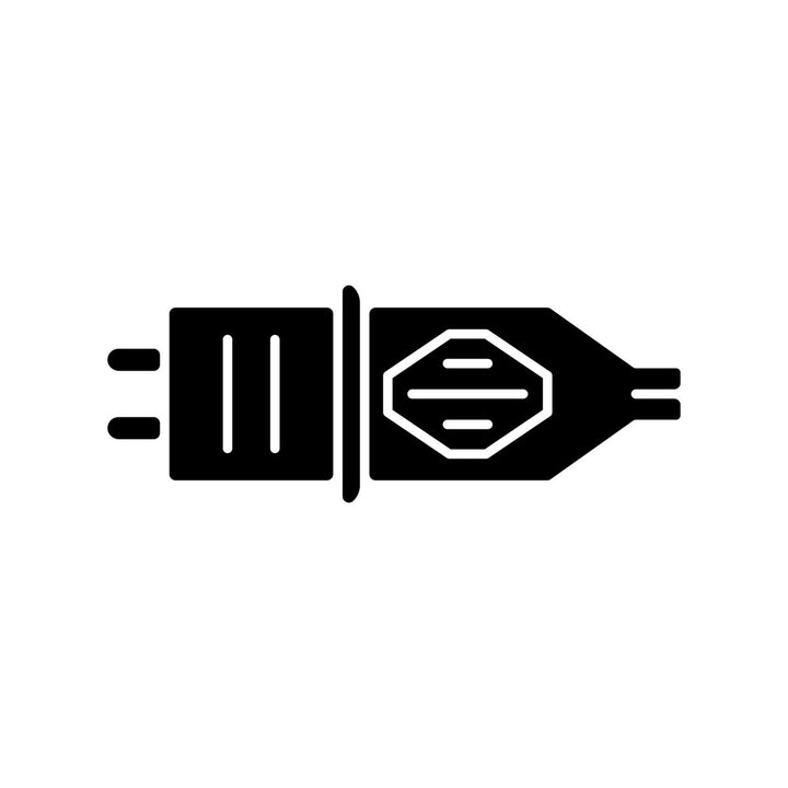 Tattoo and piercing black glyph icons set on white space