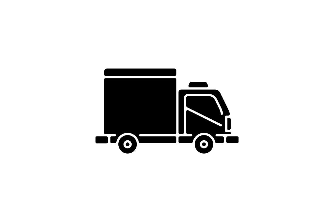 Taxi types black glyph icons set on white space