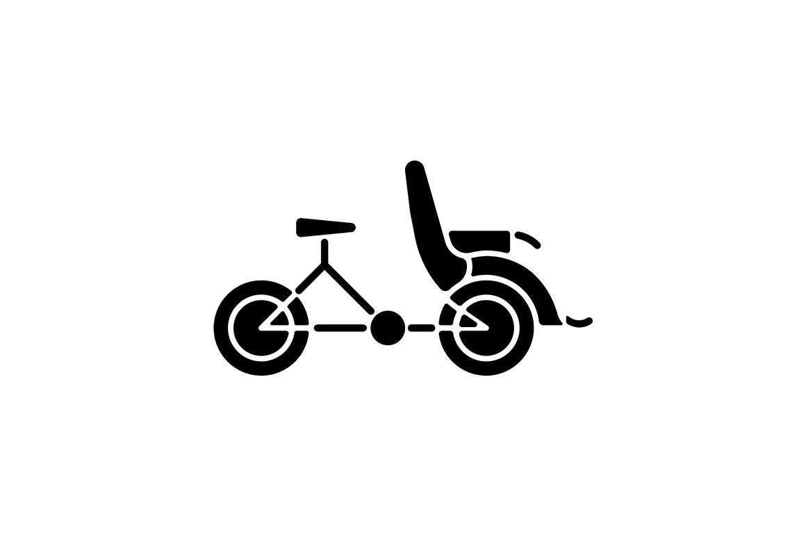 Taxi types black glyph icons set on white space
