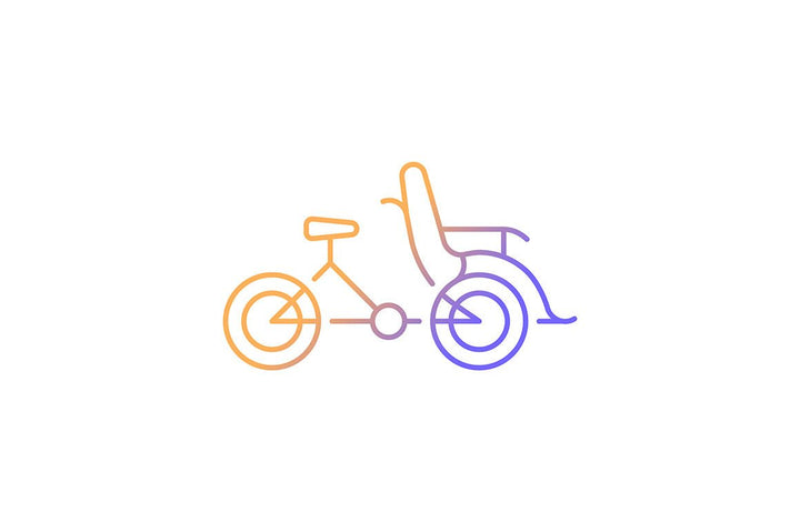 Taxi types gradient icons set for dark and light mode