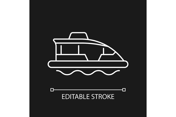 Taxi types linear icons set for dark and light mode