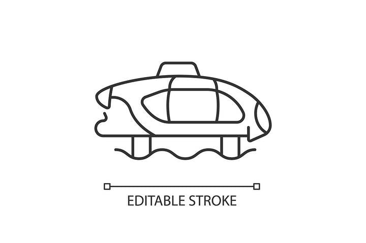 Taxi types linear icons set for dark and light mode