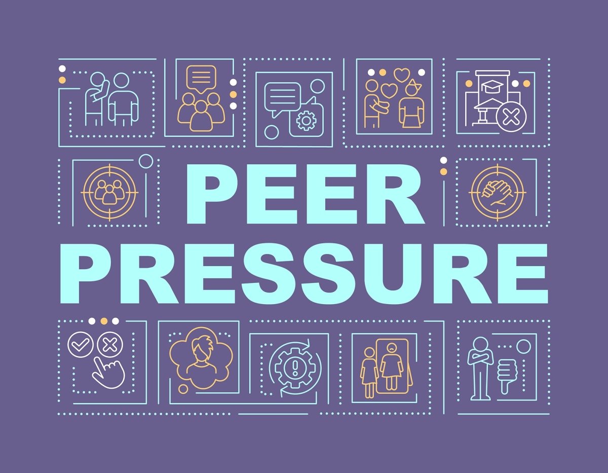 Teenage concerns word concept banner set