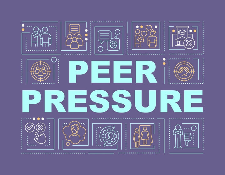 Teenage concerns word concept banner set