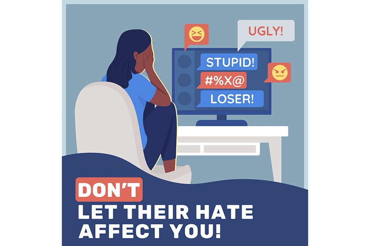 Teenage problems social media post mockup set