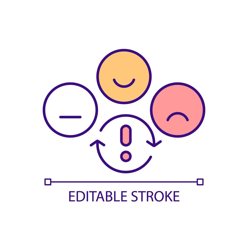 Teenage struggles RGB color icon set