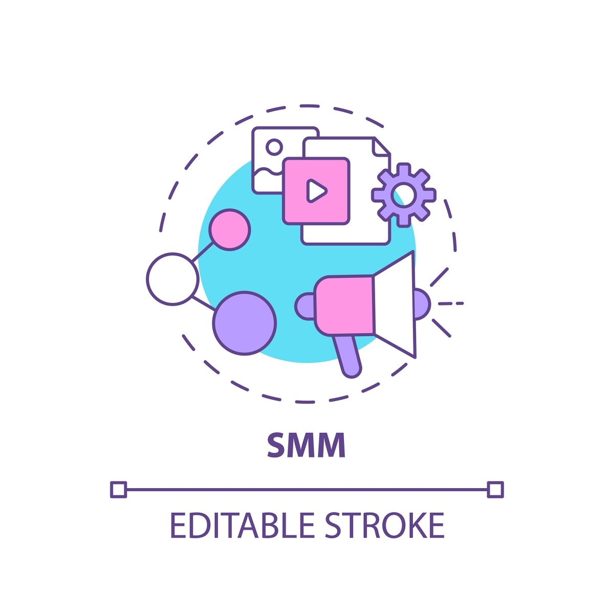 Thinking and creativity concept icons bundle