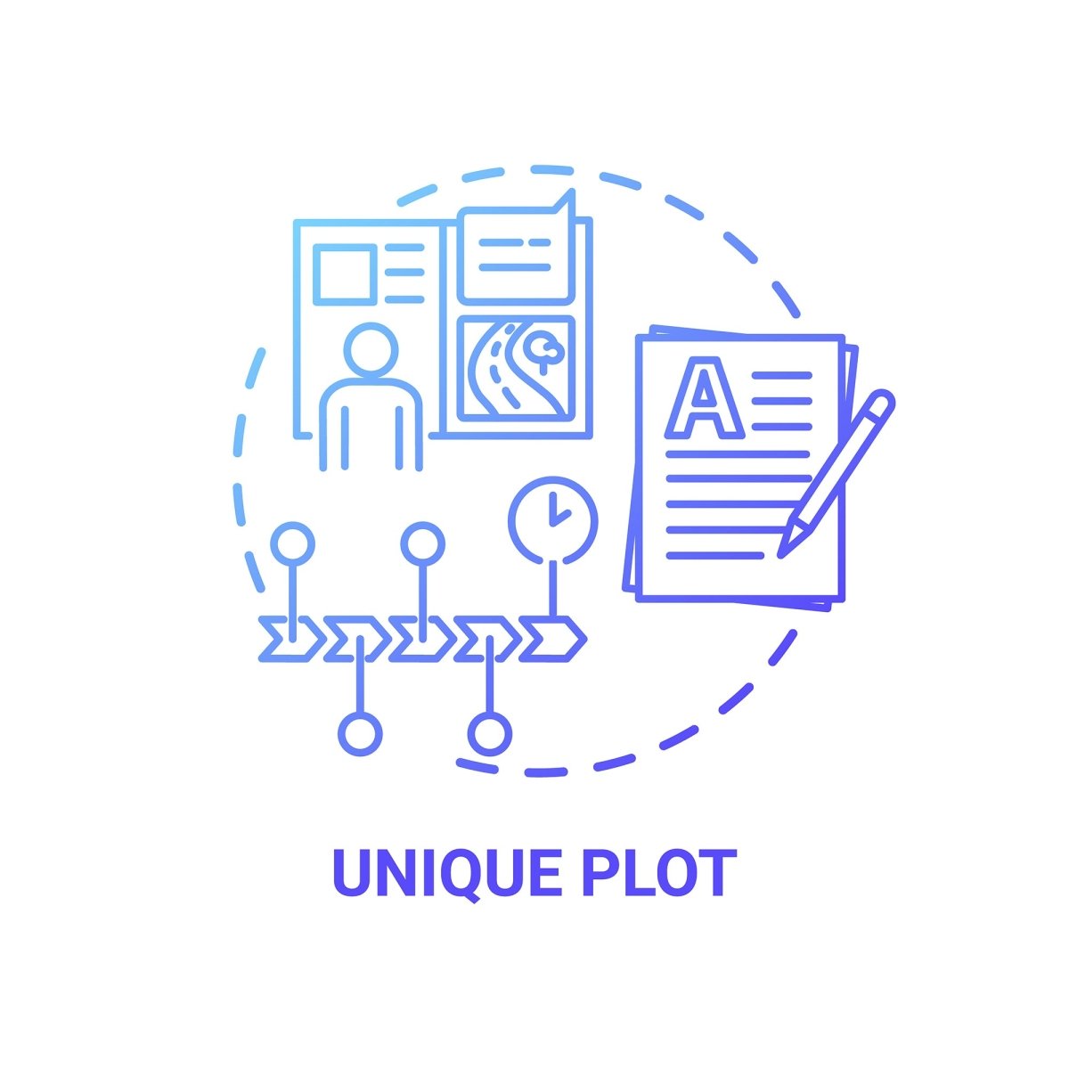 Thinking and creativity concept icons bundle