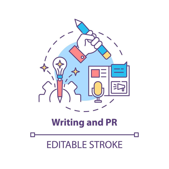 Thinking and creativity concept icons bundle