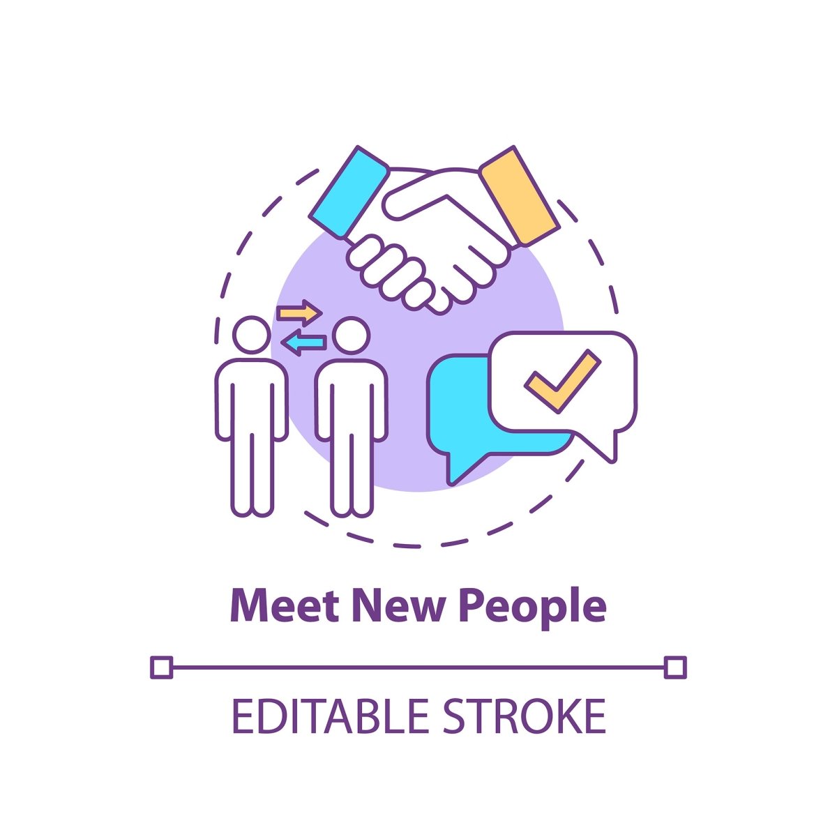 Thinking and creativity concept icons bundle