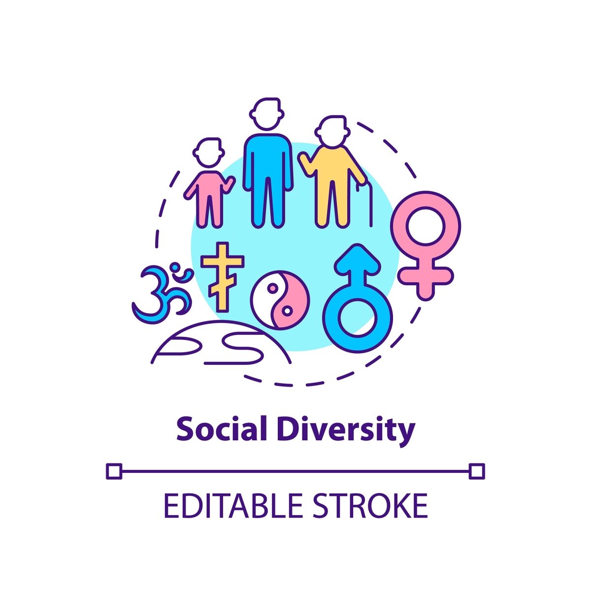 Top management concept icons bundle