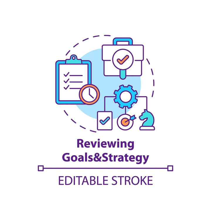 Top management concept icons bundle