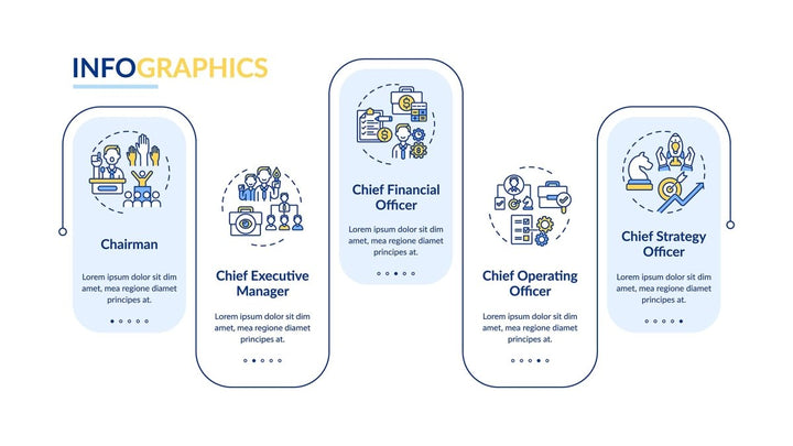 Top management vector infographic template bundle